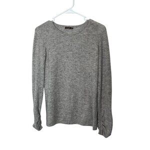 J.McLaughlin Gray Cashmere Lightweight Long Sleeve Sweater XS